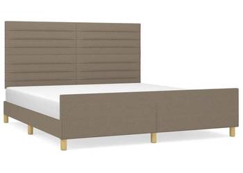 vidaXL Rama łóżka bez materaca, taupe, 160x200 cm(SKU:3125150)