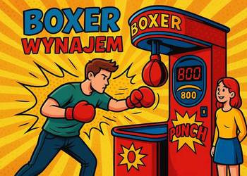 Wynajem automat siłomierz bokser boxer na imprezę event wydarzenia atrakcja
