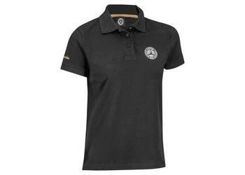 MERCEDES damska koszula z kolnierzykiem koszulka polo t-shirt L czarna