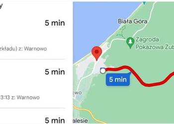 Warnowo k. Międzyzdroje-5 min. działka nad morzem 3300m2-290m od stacji PKP