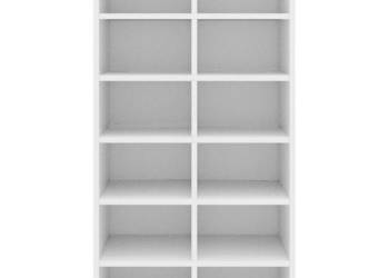 vidaXL Półka na buty, biała, 54x34x100,5 cm(SKU:800396)