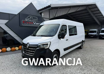 Renault Master max L3H2 6 osobowy brygadówka lift doka 43tys.km pełna opcja
