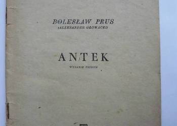 ANTEK - PRUS BOLESŁAW