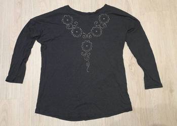 Bluza z brokatowymi kwiatami