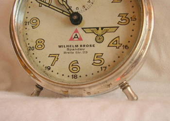1937 - 1942 budzik BERLIN Antyk Spandau zegar zegarek III rzesza wehrmacht