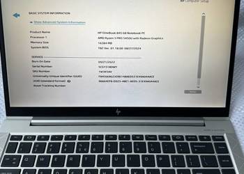 Laptop HP G8 845, AMD ryzen 3 Pro 5450U, 16GB RAM, 512GB SSD