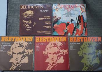 nr36 Zestaw 5szt Płyta winylowa Beethoven sonaty symfonie