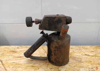 Stara sygnowana mosiężna Lut lampa - palnik