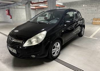 Ekonomiczna i zgrabna Czarna Corsa D 2008 Zamiana