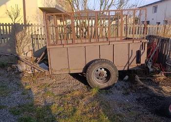 Przyczepa jednoosiowa-klatka