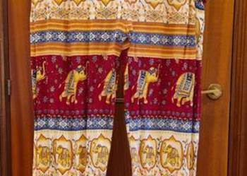 SPODNIE indyjskie  damskie rozm. M  letnie bawełna haremki b dobry stan