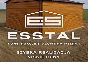 Garaż BLASZANY|Blaszak|Garaże Blaszane |Wiata|Drewnopodobny| - ESSTAL-