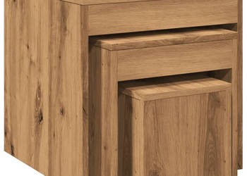 Stoliki wsuwane pod siebie 3 szt. kolor dąb artisan WM-856687