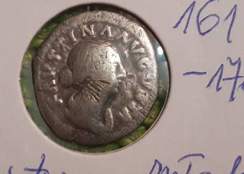 moneta srebrna denar Cesarstwa Rzymskiego cesarz Faustyna M