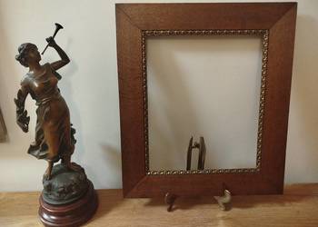 Stara Rama Drewniana Złocona Art Deco Antyk 1930