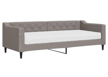 Sofa z materacem do spania kolor taupe tkanina 80x200 cm WM-3197406