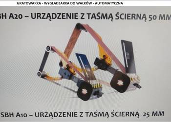 Gratowarka wygładzarka mechaniczna do wałków
