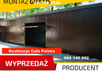 Garaż Blaszany /Wiata Blaszana / Magazyn / Konstrukcja - GRZYWSTAL