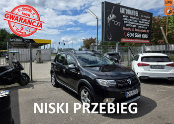 Dacia Sandero Stepway 0.9 TCE + LPG 90 KM, Klimatyzacja, Bluetooth, Alufel…