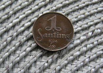 Łotwa 1 Santim 1924r