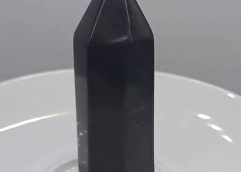 Unikat Kolekcjonerski naturalny czarny kwarc 41g obelisk 70mm wieża #55