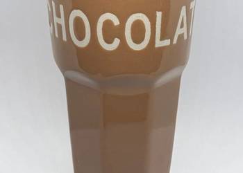 Wysoki kubek Chocolat w stylu vintage retro kubek na kakao i gorącą czekola