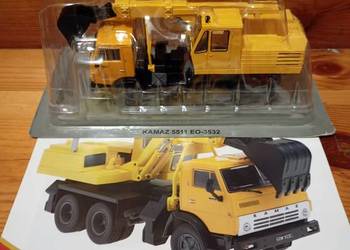 KAMAZ 5511 EO 3532 koparka Kultowe ciężarówki PRL 1/43 Deagostini NOWY
