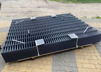 Ogrodzenie PANELOWE 75 m (2 m wysokości, drut 6/5 mm podwójny) ANTRACYT, s…