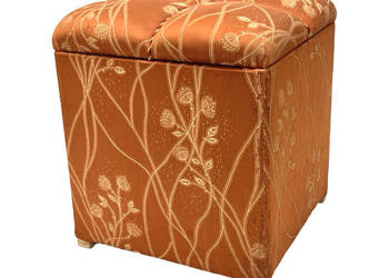 Art Deco pufa tapicerowana ze schowkiem, Niemcy, lata 40.