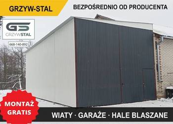 A43 GARAŻE BLASZANE|Wiata|Hala|Magazyn|Konstrukcja Stalowa - GRZYWSTAL