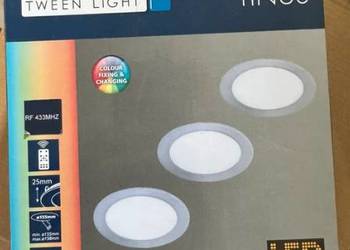 Nowy zestaw 3x LED Tween Light Tinus RGB pilot Nickel