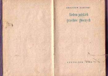 (977) SIEDEM POLSKICH GRZECHÓW GŁÓWNYCH I INNE POLEMIKI - ZB
