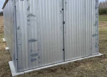 Garaż blaszany na budowę 3x5 II GATUNEK