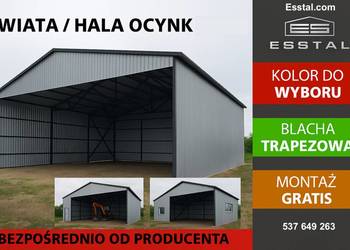 Garaż - OTWARTY | Wiata | Hala | Garaż Blaszany| Magazyn- ESSTAL-