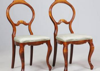 Krzesła mahoń Rokoko
