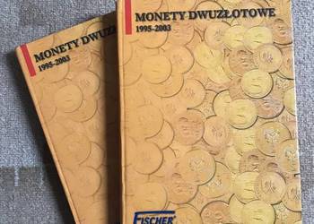 Albumy na monety 2 złote GN Fischer, klasery, kapsle itd