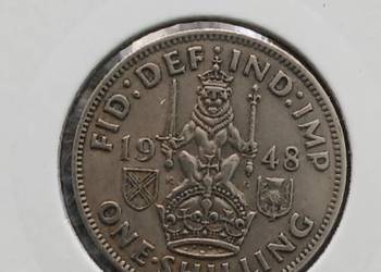1 Szyling W. Brytania 1948 r. Jerzy VI - Typ II