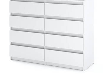 Komoda Z Szufladami Biała 120cm Hugo Szafka Rtv Do Salonu Sypialnia Biała