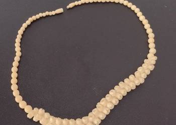 naszyjnik z kości 45 cm vintage