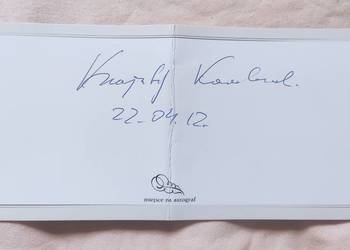 Autograf Krzysztofa Kowalewskiego 2012, aktora