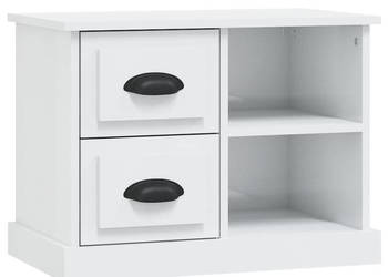 Szafka nocna biała wysoki połysk 60x355x45 cm WM-816370