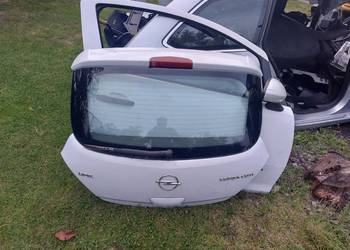 Klapa bagażnika tylna tył KOMPLETNA Opel Corsa D 3Drzwi Z474 Biała