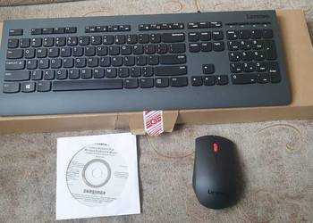 Nowa klawiatura + myszka LENOVO KBRFBD71 - brak nadajnika