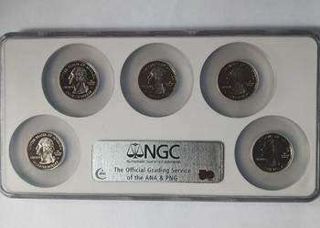 25 centów 2005 S Zestaw NGC PF69  kolekcja USA