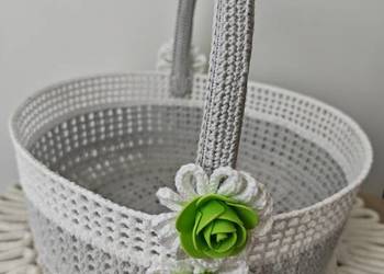 Koszyk Wielkanocny szydelkowy