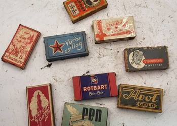 STARE Z EPOKI NOWE I UŻYWANE ŻYLETKI ZESTAW