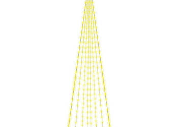 Choinka do montażu na maszcie 310 ciepłych białych LED 300 cm WM-343522