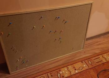 Tablica korkowa 90 x 60 + pinezki tablicowe