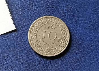 Stare monety 10 cent 1966 Surinam