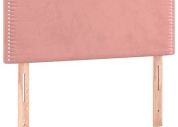 vidaXL Zagłówek do łóżka, różowy, 80x5x78/88 cm, aksamit(SKU:345883)